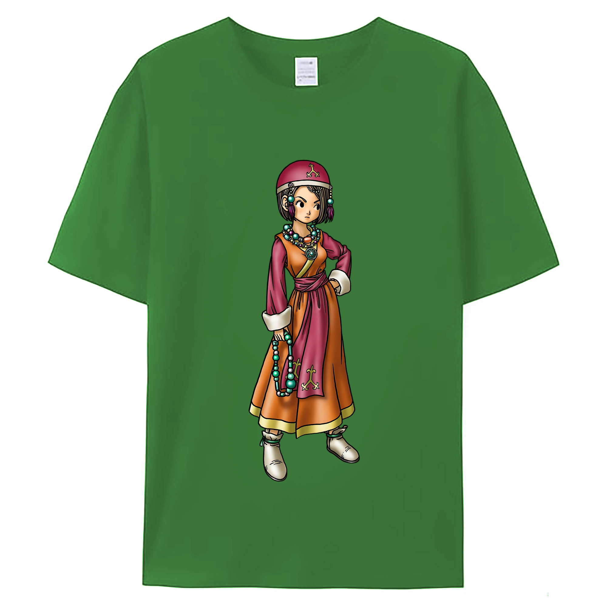 （画像用） ドラゴンクエスト Doragon Kuesuto Dragon Quest レディースカジュアルプリントTシャツ（綿100％）